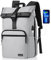 YAMTION Sac à Dos Roll Top pour Femmes & Hommes pour Voyage, Sport & Université,Sac Scolaire pour Fille Garçon - Compartiment pour 17 Pouces Ordinateur Portable