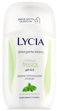Lycia - Detergente Intimo Formula Fresca, pH 4.5, Azione Rinfrescante, 200 ml