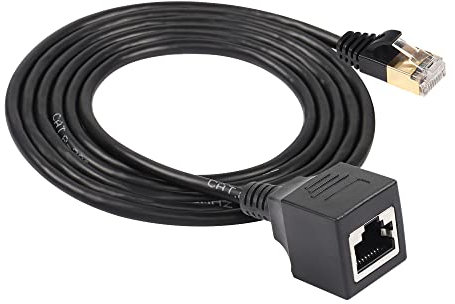 SinLoon Cable Ethernet RJ45 Cat8, Cable de red Cat8 de alta velocidad macho a hembra, Cable de conexión SFTP de 40Gbps 2000Mhz para servidor de módem enrutador (1.5M)