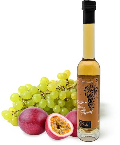 Glücks Momente Passionsfrucht Aperitif 100ml Balsamico Crema Frucht Essigzubereitung mit 3% Säure