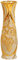 Goldene Keramikvase, große Bodenvase, raffinierte Vase für dekorative Zweige und Blumen, für Moderne rustikale Bauernhaus (Color : Gold, S : 17x60cm)