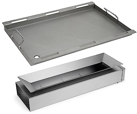 Stanbroil Grilleinsatz mit Krümmer-Kit für Masterbuilt Gravity 1050 | Flache Kochfläche, passend für Masterbuilt Gravity Serie 1050 MB20041220/MB20041320, Ersatz für MB20181622