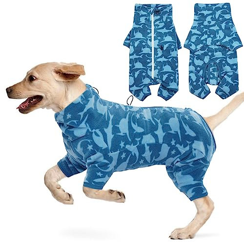 Hjyokuso Hundemantel Winter, Hundejacke, Weicher Fleece Hundepullover FüR Kleine MittelgroßE Grosse Hunde, Winddichte Haustierkleidung Outfit Mit ReißVerschluss, Chihuahua Kleidung (XXS-3Xl)