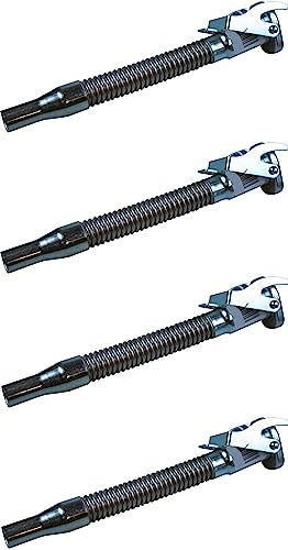 KOVA® 4 beccucci flessibili per taniche di benzina in metallo, con guarnizione in gomma, adatto per taniche da 5, 10 e 20 litri, ideale per auto, camion, moto, trattore, barca
