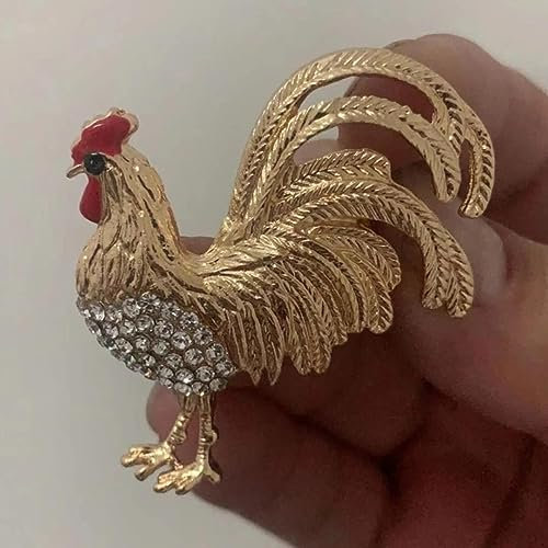 YAHOYA Personnalité créative Simple Alliage Animal Coq Broche Cartoon Series Pins Hommes et Femmes Vêtements Accessoires Unisexe Broche