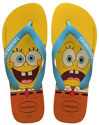 Havaianas Top Spongebob, Flip Flop Unisex Adults, Citric Yellow, 39/40 EU