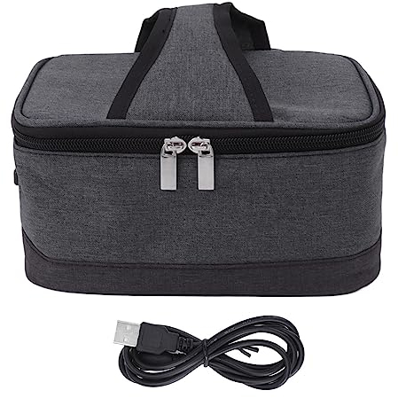 Portapranzo Termico per Alimenti Borsa Porta Pranzo USB Portable Scaldavivande Elettrico per Viaggi Ufficio Campeggio Escursionismo (2#)