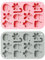 ABOOFAN 2st Backform Lebkuchen-silikonform Weihnachtsformen Aus Silikon Formen Für Weihnachtssüßigkeiten Schokoladenformen Aus Silikon Lebkuchenform Süssigkeit 3d Nachtisch Kieselgel