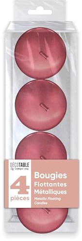 VEJÍAS METALIZADAS FLOTANTES ROSA GOLD