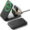 ESR Qi2 3-in-1-Ladestation Apple Watch und iPhone, 15W MagSafe Ladegerät mit Apple Watch-Ladegerät [Zertifiziert], Reiseladegerät für mehrere Geräte iPhone 15/14/13/12 & Watch & AirPods, Schwarz
