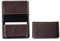 DELMON VARONE - Personalisierbares Visitenkartenetui XXL aus Premium Soft Grain Leder braun - Visitenkarten Etuis mit 1 großen Faltentasche für 40-50 Karten, Kartenetui für Damen & Herren