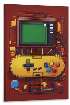 Joystick Quadri Moderni cartone animato gioco Quadro Su Tela Canvas Stampe Da Parete Arte Moderna Soggiorno 24x36inch(60x90cm)