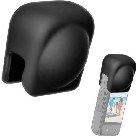 Panoramakamera Objektivschutzkappe aus Silikon,Objektivschützer Hülle Kamera Zubehör für Insta360 x4 Linsenschutz Insta 360 x2 Zubehör Insta 360 x2 Zubehör Insta 360 x4 Zubehör(Wasserdicht Kratzfest)