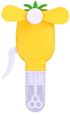 Mixnexorad Lindos ventiladores de mano, pequeño ventilador portátil,Ventilador de refrigeración de fruta de piña de dibujos animados, juguete de ventilador de prensa manual - Lindos ventiladores de