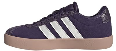 adidas VL Court 3.0 Shoes Kids Schuhe, Aurora Plum/Zero Metalic/Pink Gum, 34 EU