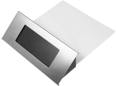 Homoyoyo Comoda Lampada Di Indicazione Luci Targa Impermeabili Segno Di Numeri Di Indirizzo Cartello Da Parete Numeri Civici Retroilluminati Segno Del Numero Civico Personalizzato Silver