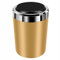 MASDHNOS Auto Aschenbecher für VW Polo 2005-2009,Tragbarer Auto-Aschenbecher Autoaschenbecher Zigarettenaschenbecher,A-Gold
