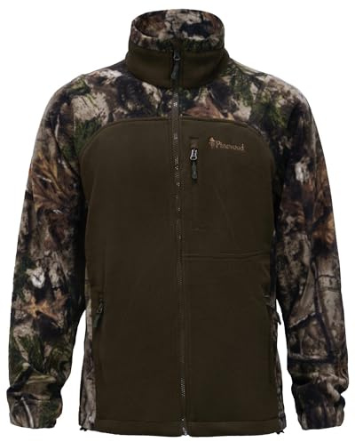 Pinewood unisex Furudal Hunters Camou Fleecejacke - Camouflage Fleece mit praktischen Taschen - ideal für die Jagd, bequeme Passform mit geradem Schnitt und verstellbarem Saum