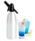 Soda Water Sprinkler,1L Soda Maker,Soda Siphon with Pressure Regulator,Aluminum Sprinkler for Homemade Juices,Mojitos,Cocktails,Beverages (Silver)