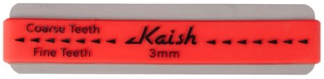 KAISH Compact Guitar Fret Crowning File Fret Dressing File with Coarse and Fine Cutting Edges 3mm for Jumbo Frets