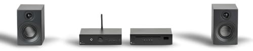 Pro-Ject CD Set E, Analogue HiFi Stereo System, All-In-One Hi-Fi Set including CD Box E, Stereo Box E Integrated Amplifier, and Speaker Box 3E Carbon Speakers