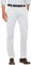 WJL WHISPERING JONES LONDON Mens Stretch Chino Trousers Cotton Casual Twill Pants Smart Formal Straight Leg Spandex Flat Front Relaxed Pants, White, 32W