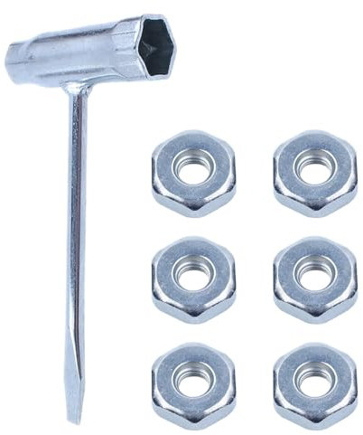 WHDNTCV Llave Inglesa de 13x19mm con 6 Tuercas de Barra for Stihl 017 018 019 020 021 023 024 025 026 028 034 Herramientas de Piezas de Repuesto de Motosierra [Reemplazo]