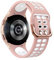FZXCG Banda in silicone per Samsung Watch 4 5 6 44mm 40mm Classic 47mm 46mm 43mm 42mm Sport Bracciale per Galaxy Watch 5 Pro 45mm cinghia(Pink white)