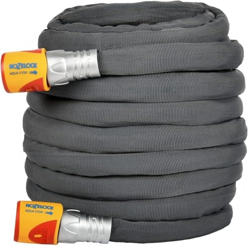 Tuffhoze Hybrid Garden Hose – 12.5m & 25m Lightweight, Flexible Kink-Free Hose with Quick Connect System, Pressure Washer Compatible (25 Metres - 100-004-669)