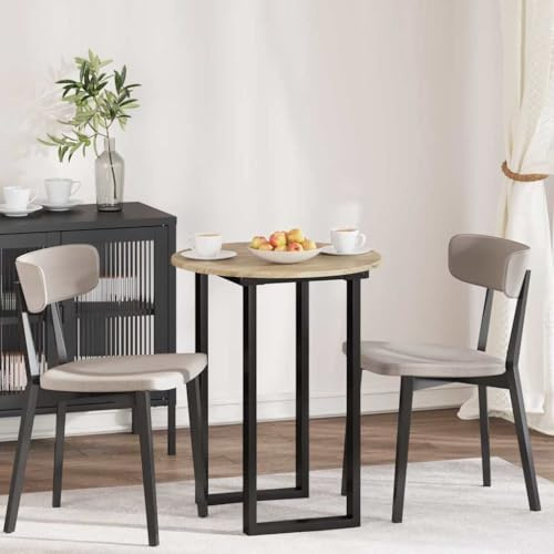 Owoxanthellate Runde Tischplatte Sonoma-Eiche 60 cm, 1,5 cm stark, Holzwerkstoff, ESS- Schreib- Couchtisch
