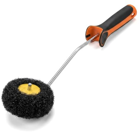 Nivofu Hörnrulle & kantroller Profi Set – Premium spatelrulle för hörn och innerkanter – ergonomisk målarrulle för väggfärg och rullgips – randfri målning utan limning