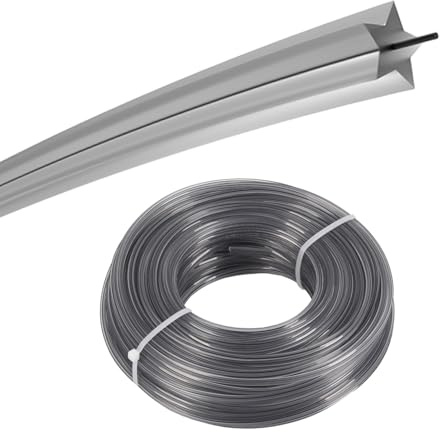 PULLMER Trimmerfaden, Mähfaden 3mm x 50m, freischneider Faden, trimmerschnur, Schnur für Motorsensen & Rasentrimmer
