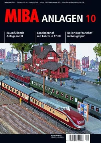 MIBA Anlagen 10: Raumfüllende Anlage in H0, Landbahnhof mit Fabrik in 1:160, Keller-Kopfbahnhof in Königsspur