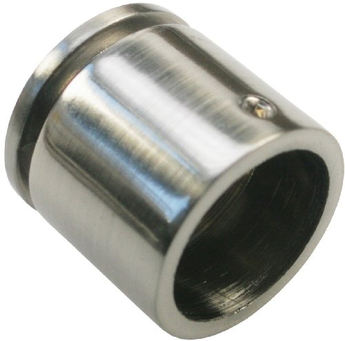 DécoProfi Wandlager Wandhalterung Wandmontage für Gardinenstangen 20mm Edelstahloptik Nickel gebürstet extra schmal