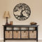Autocollant mural motif Arbre de vie celtique, en vinyle, Vinyle, blanc, 36h x36w