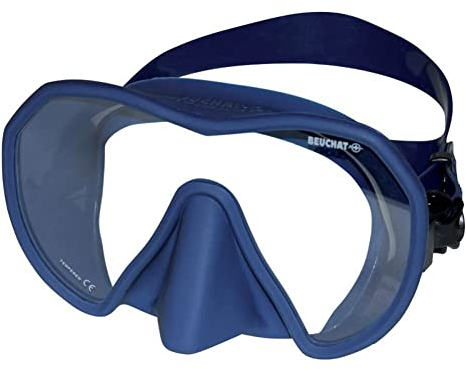 Beuchat Maxlux Tauchmaske S - für schmale Gesichtsformen (Farbe: blau)