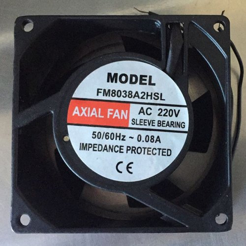 Easyricambi Ventola ASSIALE Ventilatore 80 X 80 X 38 15W 2500RPM Universale Alluminio