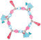 Baker Ross AT720 Bettelarmband Narwal Bastelset - 3er Pack, Perfekt für Mädchen zum Basteln als Kinderschmuck, Kindergeburtstag basteln
