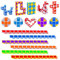 GOLDGE Mini Cubo di Serpente Giocattolo Magico Gadget Compleanno, 12 Pezzi 24 Blocchi Serpente Cubi Velocità Magici Serpente Twist Cubo Puzzle per Regalini Fine Festa Compleanno Bambini