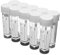 10x RE-GEN 30ml Transperant Plastic Specimen Liquid Container Pots - Secure Screw Top Lids, Clear Identification Label Markers