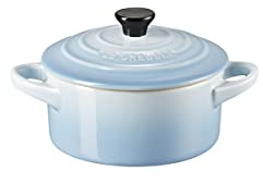LE CREUSET Stoneware Petite Round Casserole, 0.25 L, Coastal Blue, 71901104200100