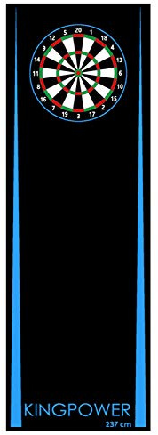 Dart Matte Dartteppich Turnier Matte Blau Dartmatte 237x80cm Kingpower | Target, Oche, Dartpfeile, Zubehör, Dartboard, Abwurflinie, Schutz, Gummi, Dartscheibe, Darts