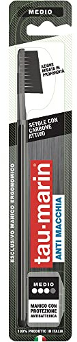 Tau-marin Professional 27 Black Spazzolino Anti-Macchia Antibatterico, 1pezzo