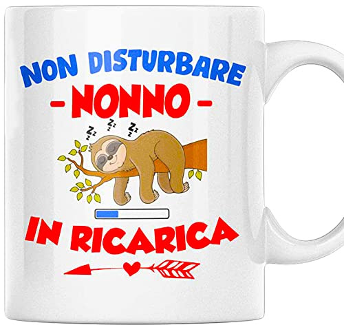 Vulfire Tazza Regalo Nonno - Idea Originale per Compleanno, Natale, Festa del Papà (Ceramica)