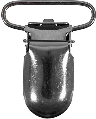 Craft's County Straps-Clips aus Metall zum Halten und Klemmen – 35 mm – Silber – 50 Stück