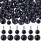 GORGECRAFT 200 Set Perlennieten In 2 Größen Schwarze Runde Kunststoffperlen Knöpfe Nieten Mit Stiften Set Für Kleidung Hüte Taschen Schuhe Verzierungen DIY Stricken Nähen Basteln Schmuckherstellung