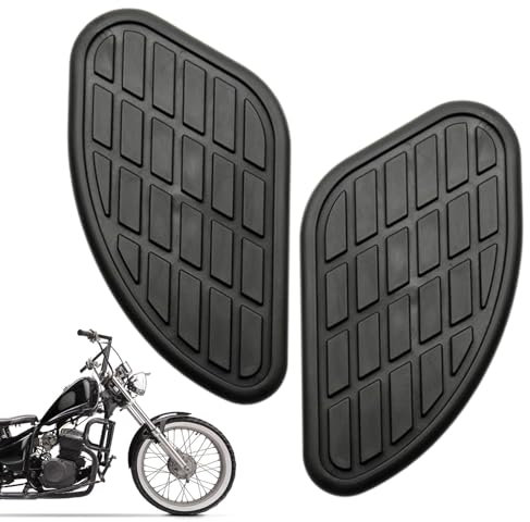 Gomice Cuscinetto di trazione Laterale per Serbatoio Moto - Decalcomanie per Serbatoio Moto Vintage Antiscivolo | Adesivo Protezione Serbatoio Universale, Protezione Serbatoio Universale