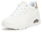 Skechers Damen Sneakers, Weiss/opulenter Garten, 41 EU