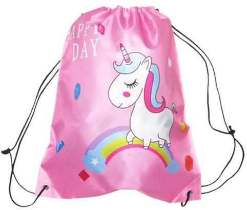 LQIOACU Turnbeutel Mädchen, Sportbeutel Mädchen, Turnbeutel Kindergarten, Geschenk mit Namen personalisiert by Turnbeutel Rucksack - Einhorn Unicorn, 1 Stück