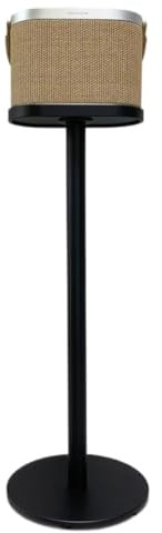 ZGOUO Aluminiumlegierung Lautsprecher Bodenständer Kompatibel mit Bang&Olufsen Beosound A5 tragbare Bluetooth-Lautsprecher,Groove Moving Design, versteckte Kabel, Anti-Rost Anti-Color Fade (Schwarz)